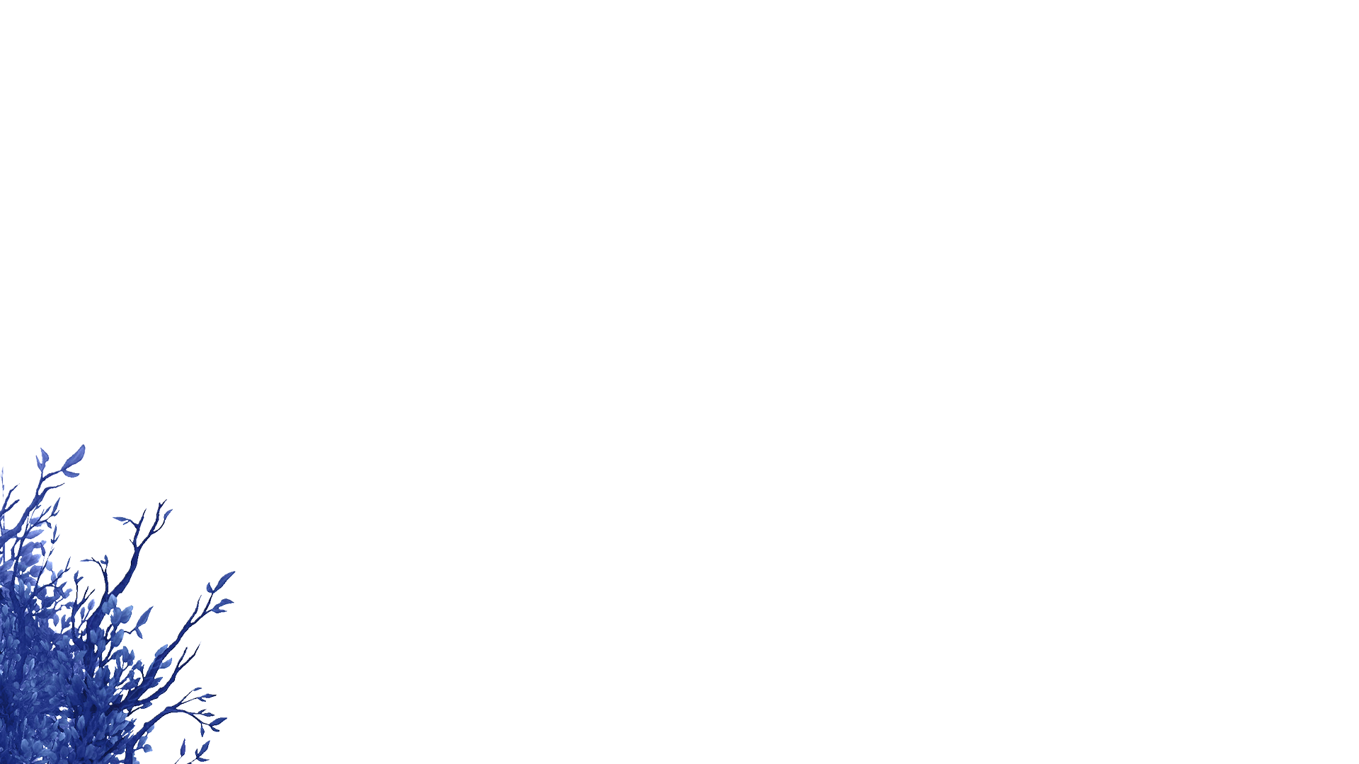 Left foliage decoration